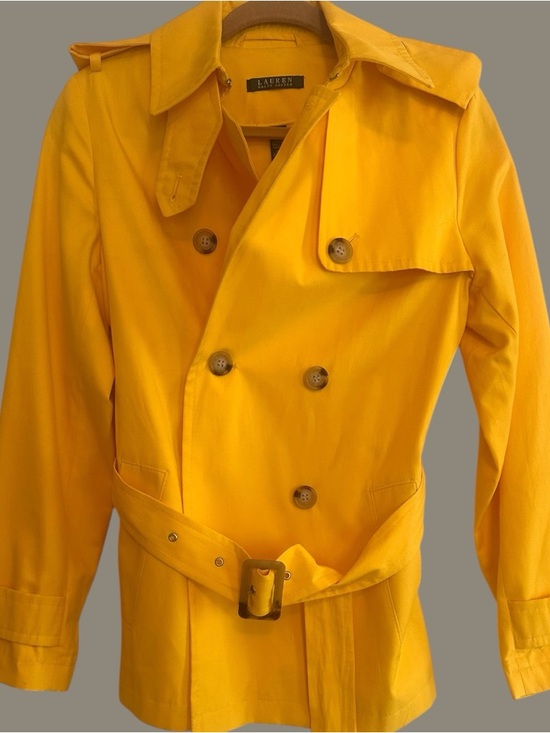 Lauren Ralph Lauren Jackets & Blazers - Lauren Ralph LaurenYellow Trench Coat